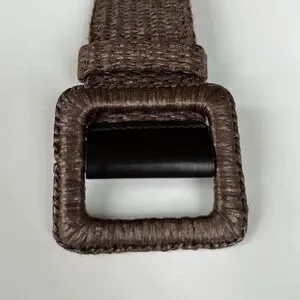 Yves Saint Laurent Rive Gauche Brown Woven Raffia Safari Belt M Yves Saint Laurent | Accessories | Yves Saint Laurent Rive  main image 2